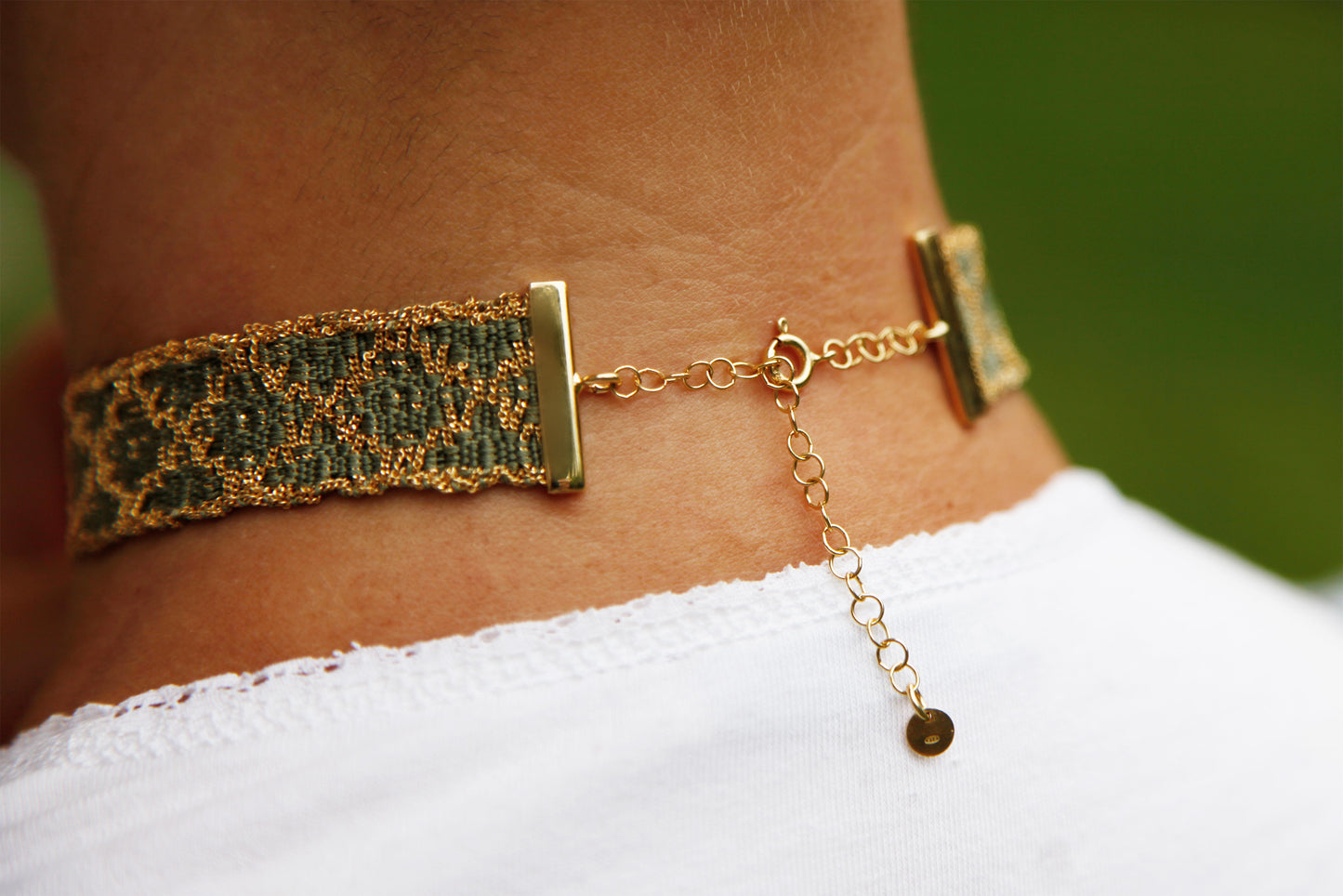 Halskette "Salbei" - Gold